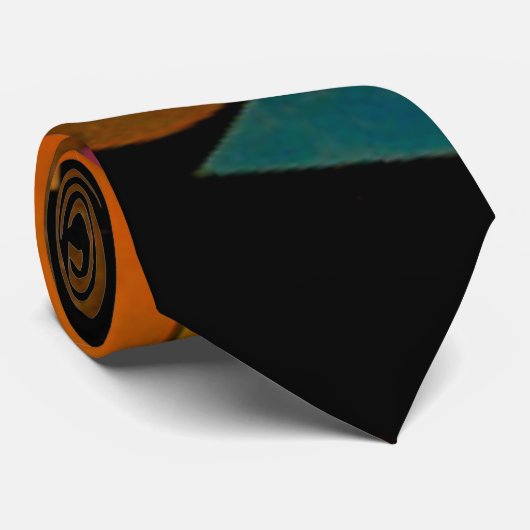 Cravate Kandinsky - Interprétation Abstraite (Roulé)