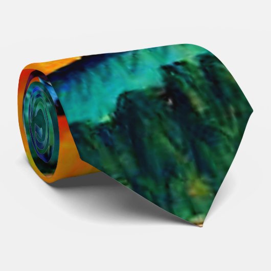Cravate Kandinsky - La cascade, (Roulé)