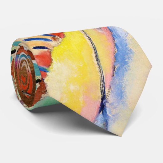 Cravate Kandinsky Moderne peinture Abstraite (Roulé)