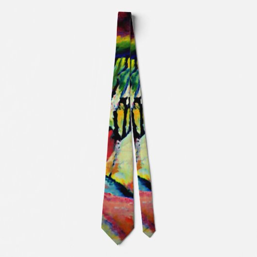 Cravate Kandinsky - Paysage avec pluie (Devant)