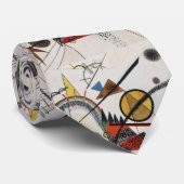 Cravate Kandinsky peinture Abstraite Maître d'Art Moderne (Roulé)