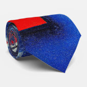 Cravate Kandinsky - Peinture Bleue (Roulé)