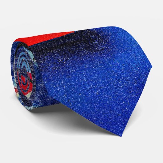 Cravate Kandinsky - Peinture Bleue, (Roulé)