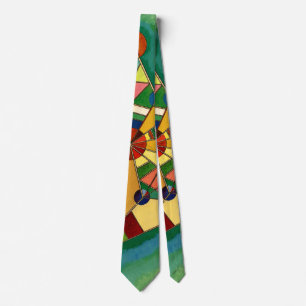 Cravate Kandinsky - Triangle multicolore