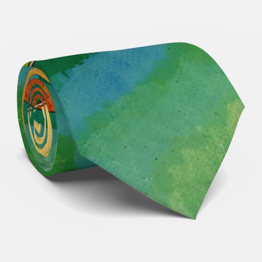 Cravate Kandinsky - Triangle multicolore (Roulé)