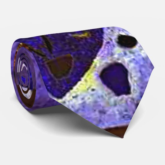 Cravate Kandinsky - Twilight (Roulé)