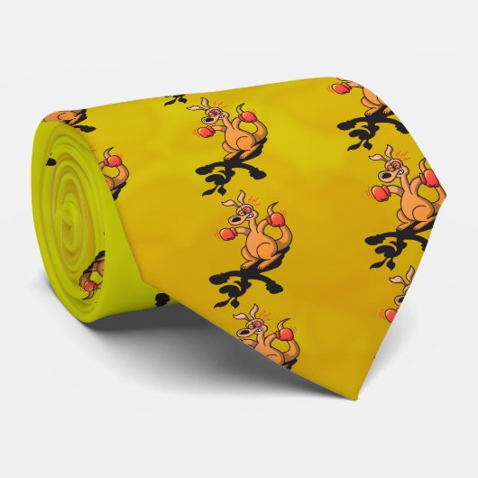 Cravate Kangourou de boxe (Roulé)