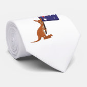 Cravate kangourou drapeau australie (Roulé)