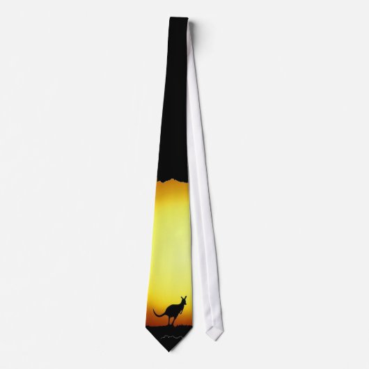 Cravate Kangourous dans l'Australien à l'intérieur (Devant)