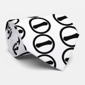 Cravate Kanji chiffre un dans un cercle (Roulé)
