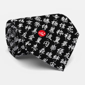 Cravate Kanji japonais populaire (Roulé)