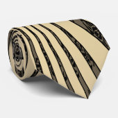 Cravate Kanji japonais pour le courage (Roulé)