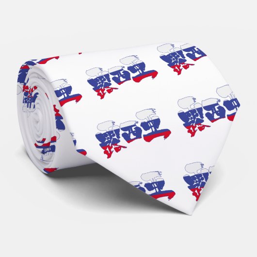 Cravate [Kanji] Russie (Roulé)