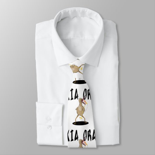 Cravate Karaoké kiwi (Attaché)