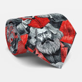 Cravate Karl Marx lecture livres amoureux cadeau (Roulé)