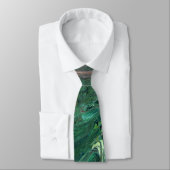 Cravate Katmandu 1 Bus Abstrait Vert Tie (Attaché)