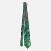 Cravate Katmandu 1 Bus Abstrait Vert Tie (Dos)