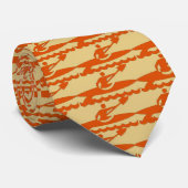 Cravate Kayak orange - BeigeBkg (Roulé)