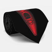 Cravate Kayak rouge (Roulé)