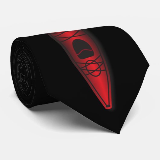 Cravate Kayak rouge (Roulé)