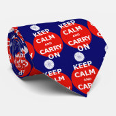 CRAVATE KEEP CALM AND CARRY ON 2 (Roulé)