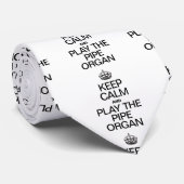 CRAVATE KEEP CALM AND PLAY THE PIPE ORGAN (Roulé)