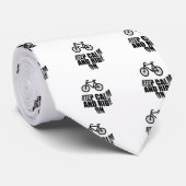 Cravate Keep calm and ride (Roulé)
