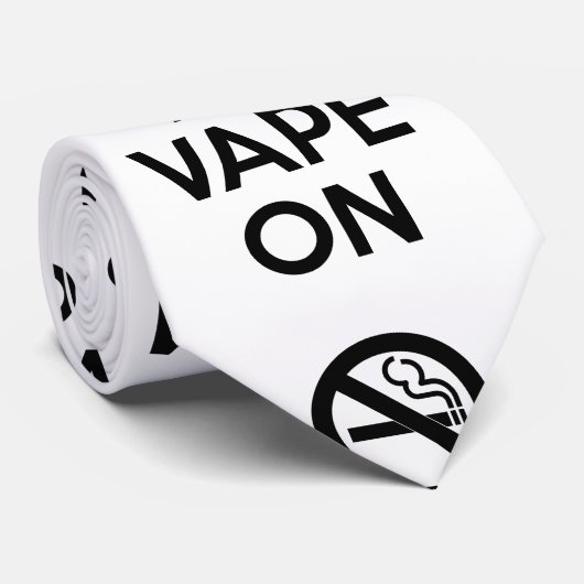 Cravate Keep Calm and Vape On ~ Self Motivational (Roulé)