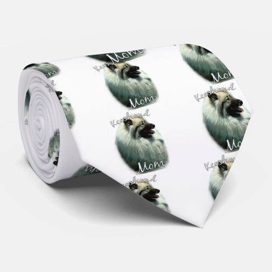 Cravate Keeshond Maman 2 (Roulé)