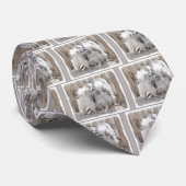 Cravate Keeshonds at the Gate Painting - Original Dog Art (Roulé)