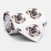 Cravate Keeshony Christmas Wreath Festive Pup (Roulé)