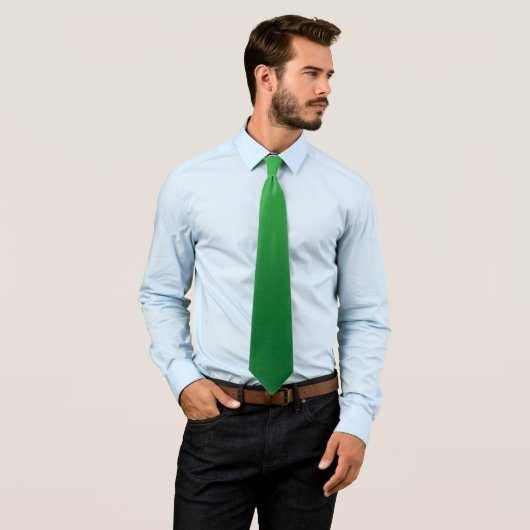 Cravate Kelly à Forest Green Gradient (En situation)
