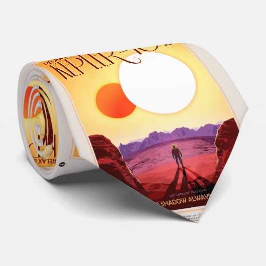 Cravate Kepler Space Voyage Destination Planète Aventure (Roulé)