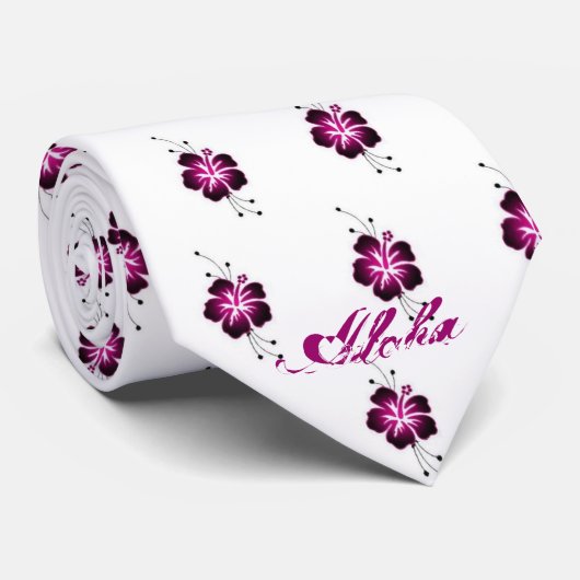 Cravate Ketmie Aloha (Roulé)