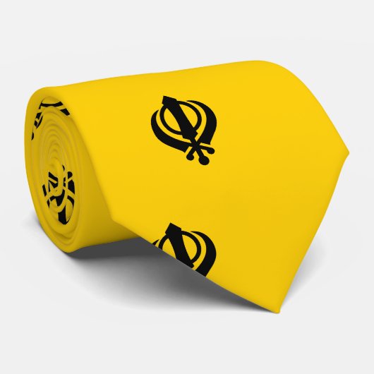 Cravate Khanda Sikhisme (Roulé)
