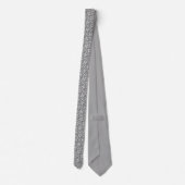 Cravate Kimono imprimé, gris, blanc et noir (Dos)