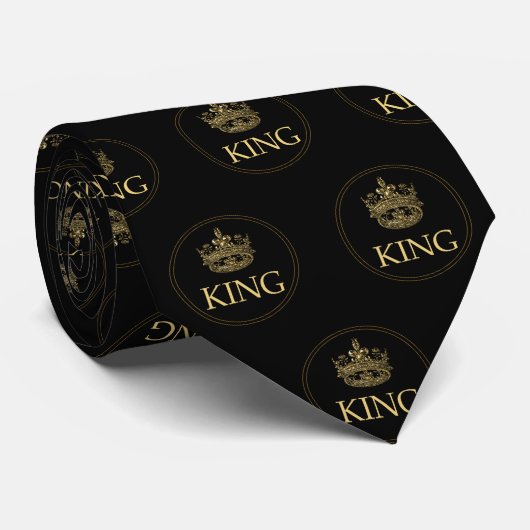 Cravate King and Crown Royal Emblem (Roulé)