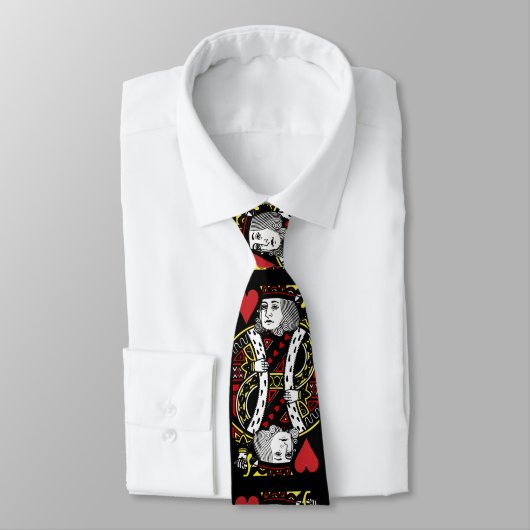 Cravate King Of Hearts Design (Attaché)