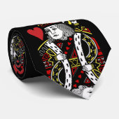 Cravate King Of Hearts Design (Roulé)