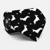 Cravate King Short Hair Dachshund - motif 2 (Roulé)