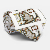 Cravate Kingdome de carte/de drapeau de l'Angleterre (Roulé)