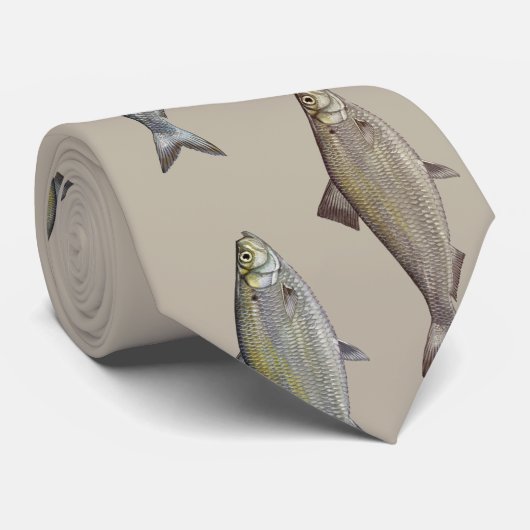 CRAVATE KIPPER HERRING FISH TAN (Roulé)