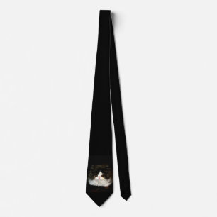 Cravate Kitten noir et blanc