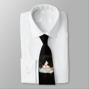Cravate Kitten noir et blanc