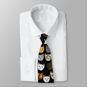 Cravate Kitty Chats partout motif (Attaché)