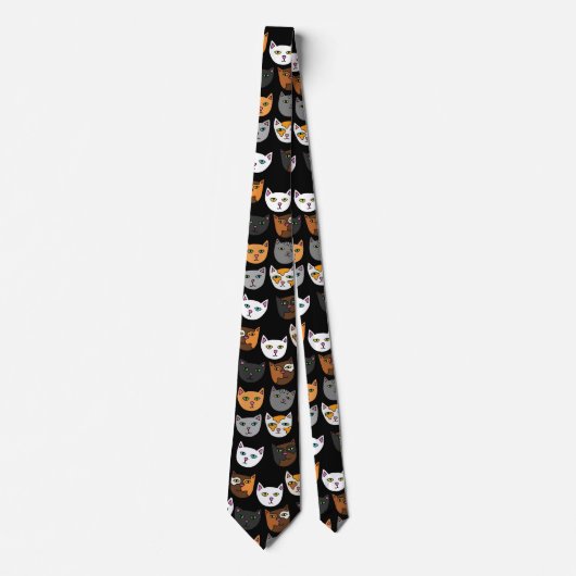 Cravate Kitty Chats partout motif (Devant)