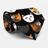 Cravate Kitty Chats partout motif (Roulé)