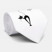 Cravate Kitty fantaisie noir 3 (Roulé)