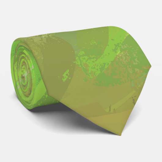 Cravate Kiwi Bash Green Swirl (Roulé)
