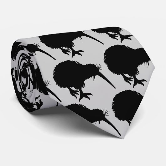 Cravate Kiwi Silhouette (Roulé)